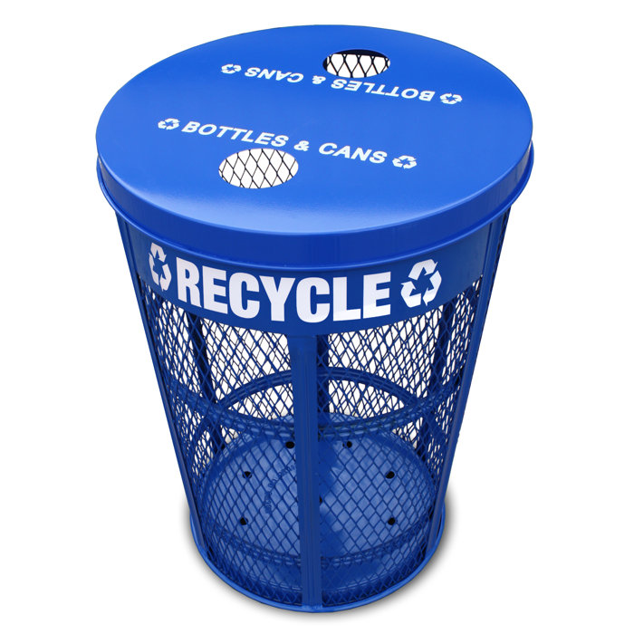 Witt Expanded Outdoor 48 Gallon Industrial Recycling Bin Wayfair